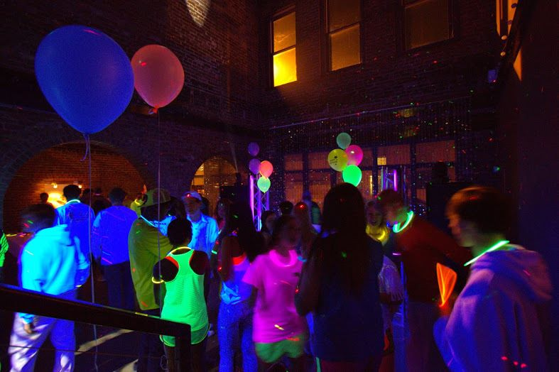 Highlighter Theme Party & Blacklight Party Ideas & Photos